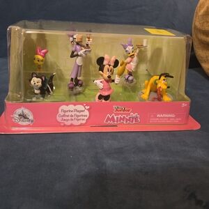 Disney Minnie Mouse and Friends Figurine Set - Pink and Black